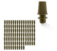 LEDSone Lighting Cord Grips with 10mm Male Thread Strain Relief Repair Carbon Steel Cable Glands Screws Directly Lamp Holder Wiring Hanging Ceiling Pendant (Army Green 100PK)