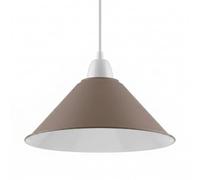 LEDSone Metal Brown Ceiling Pendant Lamp Shade Small E27 Easy Fit Hanging Light Shade for Bedroom, Kitchen, Living Room Modern Home Decor Replacement Lampshade