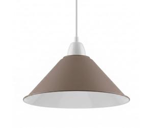 LEDSone Metal Brown Ceiling Pendant Lamp Shade Small E27 Easy Fit Hanging Light Shade for Bedroom, Kitchen, Living Room Modern Home Decor Replacement Lampshade