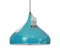 LEDSone Metal Ceiling Lamp Shade Easy Fit Light Pendant Blue 31.5cm Modern Ceiling Lighting Shade for Bedroom Hallway, Office, Café Restaurant Industrial Light Shade Ceiling Pendant