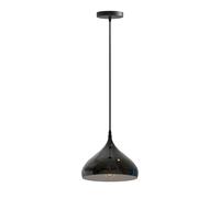 LEDSone Metalceiling Pendant Light 31.5cm Easy Fit Hanging Light Industrial Ceiling Light Fitting Bedroom, Kitchen (Shiny Black)