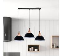 LEDSone Modern 3Head Ceiling Pendant Light Hanging Light Metal Shade