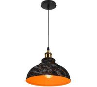 LEDSone Modern Army Cama Metal Ceiling Pendant Fitting - 29cm Curvy Dome Shaped Easy Fit Light Shade for Bedroom, Hallway, Office, Café, Industrial Flush Mount Ceiling Lighting