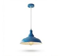 LEDSone Modern Chandelier Vintage Pendant Light Shade Fixture,Industrial Hanging Ceiling Lighting with E27 Bulb Base, Ideal for Dining Room Bar Clubs & Restaurants[Energy Class A+] (Light Blue)