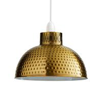LEDSone Modern Curvy Dome Lamp Shade Metal Vintage None Electric Pendant Light Shade 26cm Easy Fit Retro Ceiling Light Includes Shade Ring to Fit All Types of Lamp Holders