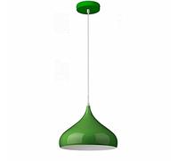 LEDSone Modern Green Lamp E27 Base Chandelier Vintage Pendant Light Shade Industrial Hanging Ceiling Lighting Ideal for Dining Room Bar Clubs & Restaurants