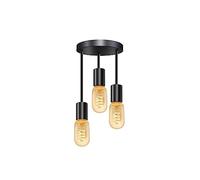 LEDSone Modern Industrial 3 Way Ceiling Pendant Light Round Base Suspended Droplet Pendant Lamp Metal E27 Ceiling Light Chandelier for Bedroom Dining Room Living Room Kitchen (T45 E27 4W)