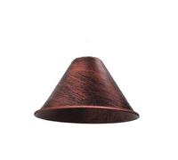 Modern Industrial Metal Ceiling Light Shad Easy Fit Pendant Lamp Shade for Living Room, Kitchen, Hallway with Free Reducer Plate (Rustic Red)