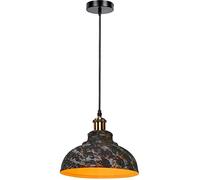 LEDSone Modern Industrial Metal Dome Shape Ceiling Pendant Light Indoor Hanging Light Fitting for Bedroom, Conservatory, Dining Room, Garage, Hallway (Army Cama, Without Bulb)
