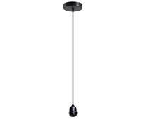 LEDSone Modern IP65 Waterproof E27 Base Lamp Holder for Indoor or Outdoor Use Ideal for Ceiling Hanging in Backyards Porches and Garages. (1m with Ring)
