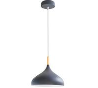 LEDSone Modern Mosque Shaped Grey Pendant Light Shade Industrial Hanging Ceiling Lighting Ideal for Dining Room Bar Clubs & Restaurants (Grey)