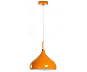 LEDSone Modern Mosque Shaped Orange 31.5cm Pendant Light Shade Industrial Hanging Ceiling Lighting Ideal for Dining Room Bar Clubs & Restaurants (1 Pack)