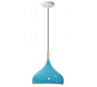 LEDSone Modern Pendant Ceiling Light, Light Blue Metal Mosque Shade