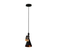 LEDSone Modern Pendant Light Black Inner Gold Hanging Ceiling Light with 95 cm Adjustable Cable E27 Lamp Fixture Farmhouse Décor Dining Room Hallway Kitchen Bar Restaurant