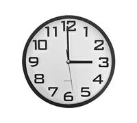 LEDSone Modern Quartz Wall Clock - Stylish Round Wall Clock Perfect for Living Room, Office, Cafe, or Restaurant Decor - Silent Movement & Elegant Design (Black & White)