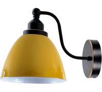 LEDSone Modern Vintage Retro Industrial Swan Neck Metal Arm E27 Sconce Wall Mount Light Set Fixture for Living Room Dining Room,Resturent,Kitchen,Cafe (Yellow)