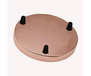 LEDSone Multi Outlet Brass 3 Point Ceiling Rose Multiple Drop for Ceiling or Pendant Ceiling Light | Industrial Lighting Vintage Decor