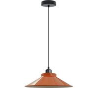 LEDSone Orange Industrial Metal Pendant Light E27 Adjustable Ceiling Light
