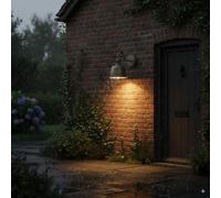 LEDSone Outdoor Wall Light Lantern Brushed Copper, E27 Coach Lantern Wall Sconce,Waterproof Metal Porch Light Exterior Garden Wall Light for Front Door Patio