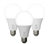 LEDSone Pack-3, LED A60 E27 Light Bulbs, 18W (100W Equivalent) Cool White 6500K Non-Dimmable Edison Screw Golf Globe Bright Energy Saving Bulb for Home Living Room Bedroom Decoration - 230V