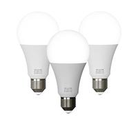 LEDSone E27 Screw Bulbs, Cool White 6500K, 15W 80LM/W Lumens Super Bright E27 LED Bulbs, GLS Energy Saving Edison Lightbulb, Non-dimmable, Pack of 3
