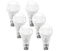 LEDSone Pack 6| LED B22 A55 Light Bulb 5W (50W Equivalent) Cool White 6400K Bayonet 430Lumens GLS Golf, Non-Dimmable, CRI 80 Modern Style Home Lighting Decoration Energy Saving Bulb
