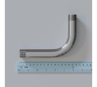 LEDSone Pack of 1 20mm Conduit 90° Elbow Smooth L Design Metal