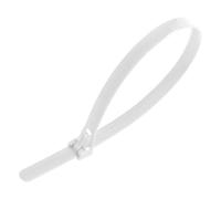 LEDSone Pack of 100, White Cable Ties, 250mm x 4.8mm Adjustable Nylon Zip Ties, 10" Multi-Purpose Releasable Plastic Tie Wraps, Secure Reusable for Tidy Wires Home Workshop and Garden