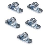 LEDSone Pack of 5 20mm Silver Metal Conduit Distance Saddle Clamps with Screw Heavy Duty Electrical Pipe Fittings Accessories Surface Mount Spacer Clip for Lighting & Wiring Installation.