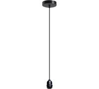 LEDSone Hanging Pendant Light, E27 Indoor/Outdoor Rainproof Lamp Holder- 2m Cable,(Black)