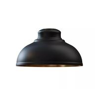 LEDSONE Retro Black Inner Gold Metal Ceiling Lampshade 29cm Easy Fit Modern Hanging Pendant Lightshade for Bedroom Dining Room Hallway Office Industrial Kitchen Restaurant Bar