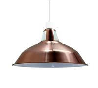 LEDSone Retro Metal Lamp Shades Living Room Ceiling Light Barn Shaped 30cm Easy fit Lampshades only for Pendant Lamp for Kitchen Living Room