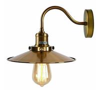 Ledsone Retro Yellow Brass Wall Sconce Light Swan Neck Arm Wall Lamp