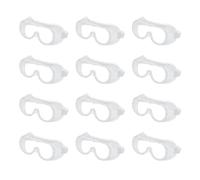 LEDSone Safety Goggles Clear Wraparound Safety Glasses Eye Impacted Sealed Protective Work Goggles Over Spectacles for DIY Lab Grinding etc GENERAL PURPOSE GOGGLES CLEAR (12 Pack)