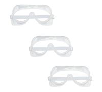 LEDSone Safety Goggles Clear Wraparound Safety Glasses Eye Impacted Sealed Protective Work Goggles Over Spectacles for DIY Lab Grinding etc GENERAL PURPOSE GOGGLES CLEAR (3 Pack)