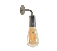 Ledsone Satin Nickel Vintage Wall Light E27 Industrial Lamp For Restaurant Bar Cafe With Bulb
