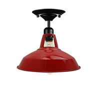 LEDSone Semi Flush Mount Ceiling Lights Vintage Style Light Fitting Modern Style Antique Shades Inner White for Lampshades for Lights in Bedroom Kitchen and Bathroom