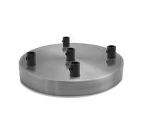 LEDSone Single & Multi Outlet Metal Ceiling Rose for Pendant Lighting (5 Outlet Satin Nickel) (Satin Nickel 1 Pack)