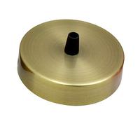 LEDSone single Outlet Green brass Colour Ceiling Rose Perfect for fabric flex cable 100mm Metal Ceiling Light Fitting Plate with Accessories for Ceiling and Wall Lamp