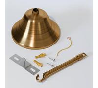 LEDSone Single Point Vintage Style Metal Ceiling Rose with Hook Accessories Holds up to 5kg for Decorative Hanging Lights Fittings Chandeliers (Yellow Brass)
