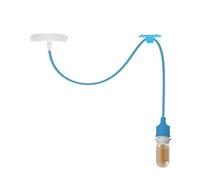 LEDSone Spider Pendant Light Fixture with Adjustable Cable E27 Socket Modern Industrial Light Blue Ceiling Lamp - Ideal for Dining Room, Hall, Café, Restaurant, Bar