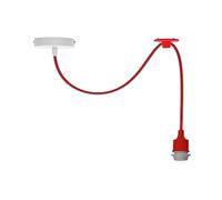 LEDSone Spider Pendant Light Fixture with Adjustable Cable E27 Socket Modern Industrial Red Ceiling Lamp - Ideal for Dining Room, Hall, Café, Restaurant, Bar