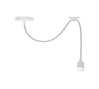 LEDSone Spider Pendant Light Fixture with Adjustable Cable E27 Socket Modern Industrial White Ceiling Lamp - Ideal for Dining Room, Hall, Café, Restaurant, Bar