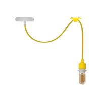 LEDSONE Spider Pendant Light Fixture with Adjustable Cable E27 Socket Modern Industrial Yellow Ceiling Lamp - Ideal for Dining Room, Hall, Café, Restaurant, Bar