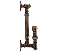 LEDSone Steampunk Water Pipe Wall Mount Lighting Industrial Metal E27 Lamp Holder Rustic Lamp Fixture for Bedroom Kitchen Corridor Café Restaurant Bar