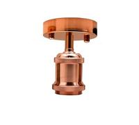 LEDSone Stylish Single Head Ceiling Lamp Retro Flush Mount E27 Lamp Holder Light Fixture for Bedroom Living Room Hallway Vintage Ceiling Lighting with Easy Installation