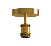 LEDSone Stylish Single Head Ceiling Lamp Retro Flush Mount E27 Lamp Holder Light Fixture for Bedroom Living Room Hallway Vintage Ceiling Lighting with Easy Installation