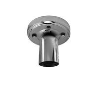 LEDSone Stylish Single Head Ceiling Lamp Retro Flush Mount E27 Lamp Holder Light Fixture for Bedroom Living Room Hallway Vintage Ceiling Lighting with Easy Installation (Chrome)