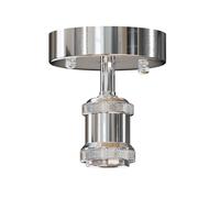 LEDSone Stylish Single Head Ceiling Lamp Retro Flush Mount E27 Lamp Holder Light Fixture for Bedroom Living Room Hallway Vintage Ceiling Lighting with Easy Installation