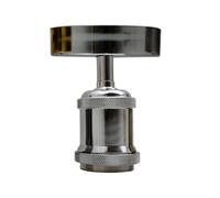 LEDSone Stylish Single Head Ceiling Lamp Retro Flush Mount E27 Lamp Holder Light Fixture for Bedroom Living Room Hallway Vintage Ceiling Lighting with Easy Installation